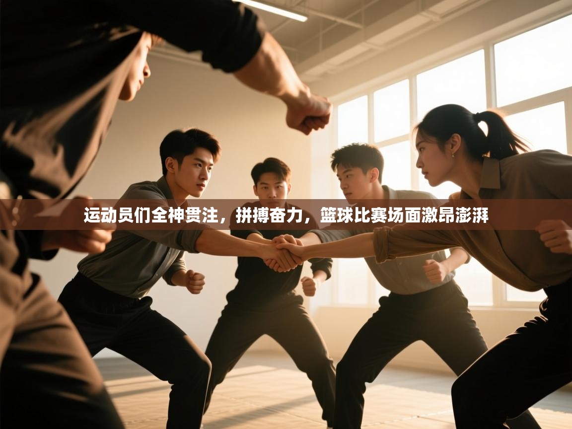 运动员们全神贯注，拼搏奋力，篮球比赛场面激昂澎湃  第1张